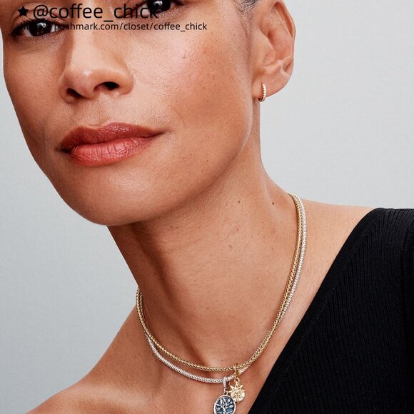 Pandora Glow-in-the-dark Infinity Tree Double Dangle Charm - Picture 4 of 5